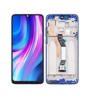 Xiaomi Redmi Note 8 Pro ile Uyumlu Lcd Ekran Dokunmatik Çıtalı TEK SİMLi (Mavi)