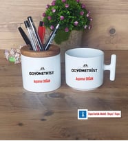 Odyometrist Kalemlik, Kupa Bardak T Kişiye Özel Hediye (Model 1)
