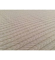 Örgü Pike %100 Pamuk Kalın İplik Yumuşak Tek Kişilik 160 x 230 (Bej)