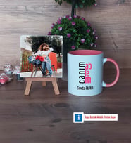 Ablaya Hediye Fotoğraflı Dekoratif Taş, Kupa Bardak Beyaz Hediye (Model 6)