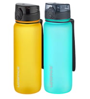 Uzspace 2'li Tritan Matara Seti 800 ml 14 Farklı Renk Seçeneği FiftyFifty (Royal Mavi - Turuncu)