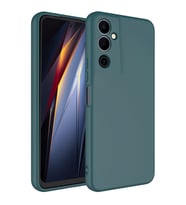 Tecno Pova Neo 2 Kılıf Zore Mara Lansman İç Yüzeyi Kadife Kılıf (Koyu Yeşil)