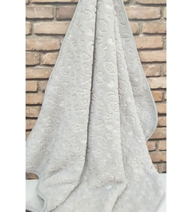 Bebek Battaniyesi Yeni Model Mavi (Açık Gri)