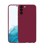 Samsung Galaxy S22 Plus Kılıf Özel Orijinal Lansman Serisi, İçi Kadife, Pürüzsüz Yumuşak ve Mat TPU Silikon (Koyu Mor)