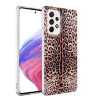 Galaxy A33 5G Kılıf Zore Bella Fosforlu Şık Tasarım Kılıf (Leopar)