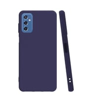 Samsung Galaxy M52 5G Kılıf Kamera Korumalı Silikon Rubber Arka Kapak (Lacivert)