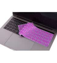 MacBook Pro TouchBar Klavye Koruyucu A1706 1989 2159 A1707 1990 Türkçe Baskılı (Mor)