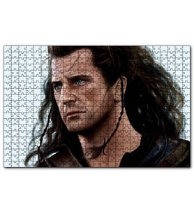 Cakapuzzle Braveheart Mel Gibson Artwork  Puzzle Yapboz MDF (Ahşap) (1000 Parça)
