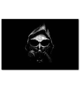 Cakapuzzle Apocalypse Gaz Maskesi Karanlık Arkaplan  Puzzle Yapboz MDF (Ahşap) (500 Parça)