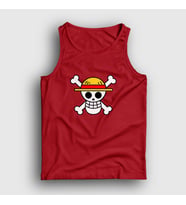 Presmono Unisex Sarı Logo Anime One Piece Atlet 135668tt (Kırmızı)