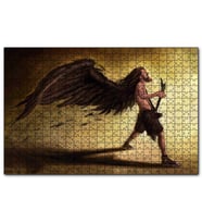 Cakapuzzle Elektrogitar Çalan Adam Karikatürize  Puzzle Yapboz MDF (Ahşap) (500 Parça)