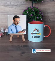 Muhasebeci Fotoğraflı Dekoratif Taş, Kupa Bardak Beyaz Hediye (Model 13)