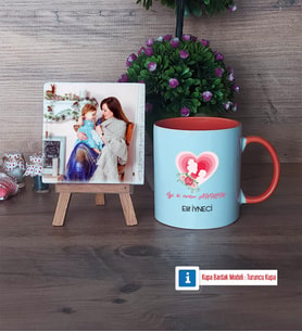 Anneler Günü Hediyesi Fotoğraflı Dekoratif Taş, Kupa Bardak Beyaz Hediye (Model 13)
