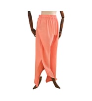 The Sile Fabric ŞİLE BEZİ Yırtmaçlı Pantolon (Nar Çiçeği)