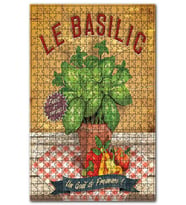 Cakapuzzle Saksıda Fesleğen ve Domates Biber Görseli Puzzle Yapboz MDF (Ahşap) (1000 Parça)