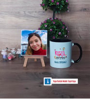 Rusça Öğretmeni Fotoğraflı Dekoratif Taş, Kupa Bardak Beyaz Hediye (Model 11)