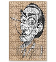 Cakapuzzle Salvador Dali Karakalem Karikatürize Portre Puzzle Yapboz MDF (Ahşap) (255 Parça)