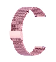 22MM Gear S3 Watch 4 -GT2 GT2E 46MM Kayış Kordon Milano Metal Klasik Kopça (Pembe)