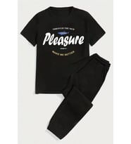 Unisex Pleasura 2'li Eşofman Takımı (Siyah)
