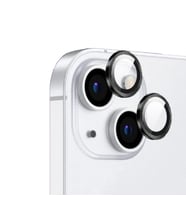 iPhone 15 CL-12 Premium Safir Kamera Lens Koruyucu (Siyah)