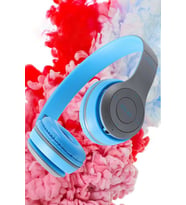 Kulaküstü Bluetooth Kulalık Kablosuz Kulaküstü Bluetooth Kulaklık Kafa Üstü (Mavi)
