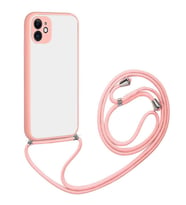 ALLY iPhone 11 6.1 Askılı Koruyucu Silikon Kılıf (Pembe)