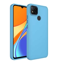 Xiaomi Redmi 9C Kılıf Luna Dışı Soft Yumuşak İçi Kadife Kılıf (Açık Gri)