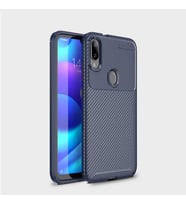 Xiaomi Mi Play Kılıf Karbon Silikon Case (Lacivert)