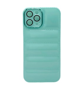 Apple İphone 11 PRO Uyumlu Puffer Silikon Kılıf Kamera Koruma Lens Korumalı Parlak Telefon Kılıfı (Yeşil)