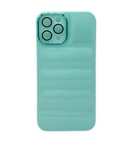 Apple İphone 11 PRO Uyumlu Puffer Silikon Kılıf Kamera Koruma Lens Korumalı Parlak Telefon Kılıfı (Yeşil)