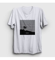Presmono Unisex Sarı Beach The Neighbourhood T-Shirt 175437tt (Beyaz)