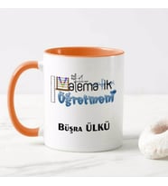 Kişiye Özel Matematik Öğretmeni Kupa Bardak HA20 (Turkuaz)