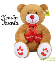 Kendin Tasarla 80 Cm Bobo Pelüş Ayıcık (Kahverengi)