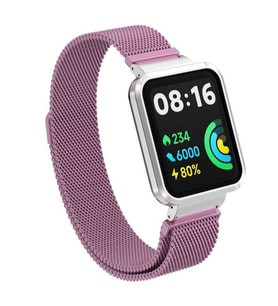 Xiaomi Redmi Watch 2 Lite Zore KRD-58 Metal Kordon (Pembe)