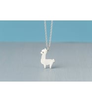 Lama Tasarımlı 925 Ayar Gümüş Kolye (Gümüş)