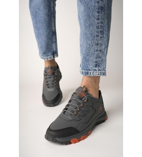 Muggo North Unisex Garantili Trekking Outdoor Sneaker Ayakkabı (Füme)