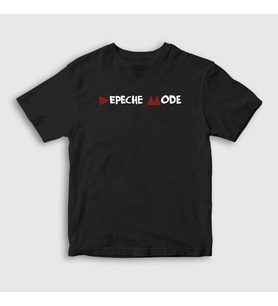 Presmono Unisex Çocuk Beyaz Delta Depeche Mode T-Shirt 139959tt (Siyah)