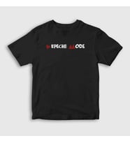 Presmono Unisex Çocuk Beyaz Delta Depeche Mode T-Shirt 139959tt (Siyah)
