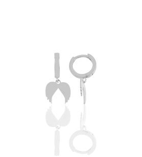 Söğütlü Silver Gümüş kanat küpe (Gümüş)