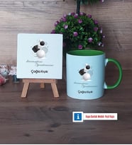Geometri Öğretmeni Dekoratif Taş, Kupa Bardak Kırmızı Hediye (Model 13)