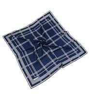 Mısırlı Eşarpları Cocoon Twill Eşarp (Lacivert - Beyaz) (Lacivert-Beyaz)