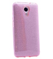General Mobile 4G Android One Kılıf Simli Parlak Shining Kapak (Rose)
