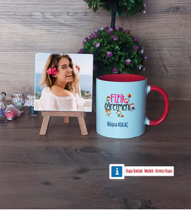 Fizik Öğretmeni Fotoğraflı Dekoratif Taş, Kupa Bardak Beyaz Hediye (Model 2)