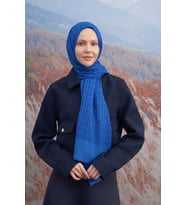 70 X 190 COTTON MONOGRAM DESEN ŞAL - AR 3098 03048 (Saks)