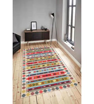 Dijital Baskılı Yıkanabilir Kaymaz Modern Renkli Salon Halısı Mutfak Halısı Yolluk ND-HY-1021 (Çok Renkli)