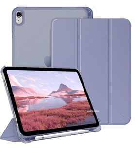 Apple iPad Air 4/5 10.9inç Kılıf Flip Cover Kalem Bölmeli PC Case (10.Nesil DEĞİ (Leylak)