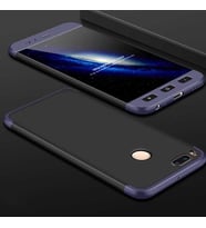 Xiaomi Mi 5x Kılıf Zore Ays Full Koruma Kılıf (Siyah-Mavi)