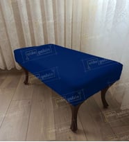 Ayak Ucu Kapı Önü Antre Düz Bench Puf Orta Sehpa Ceviz Ayak (110*45) (Lacivert)