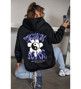 Unisex Positivity Sweatshirt (Siyah)