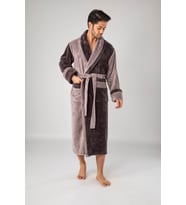 Çift Renk Lacivert Füme Bambo Cotton Erkek (KAHVE)